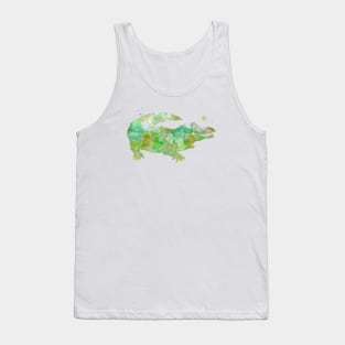 Alligator Watercolor Painting Tank Top